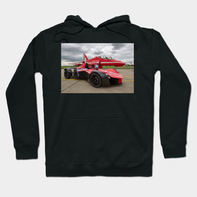 Red Arrows BAC Mono Hoodie by captureasecond